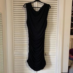 Black Ruched Dress